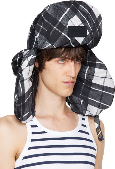 Hattu Jean Paul Gaultier Gaultier Tartan Print Aviator Hat Musta | 24/31-U-CC044P-C563-000201, 1