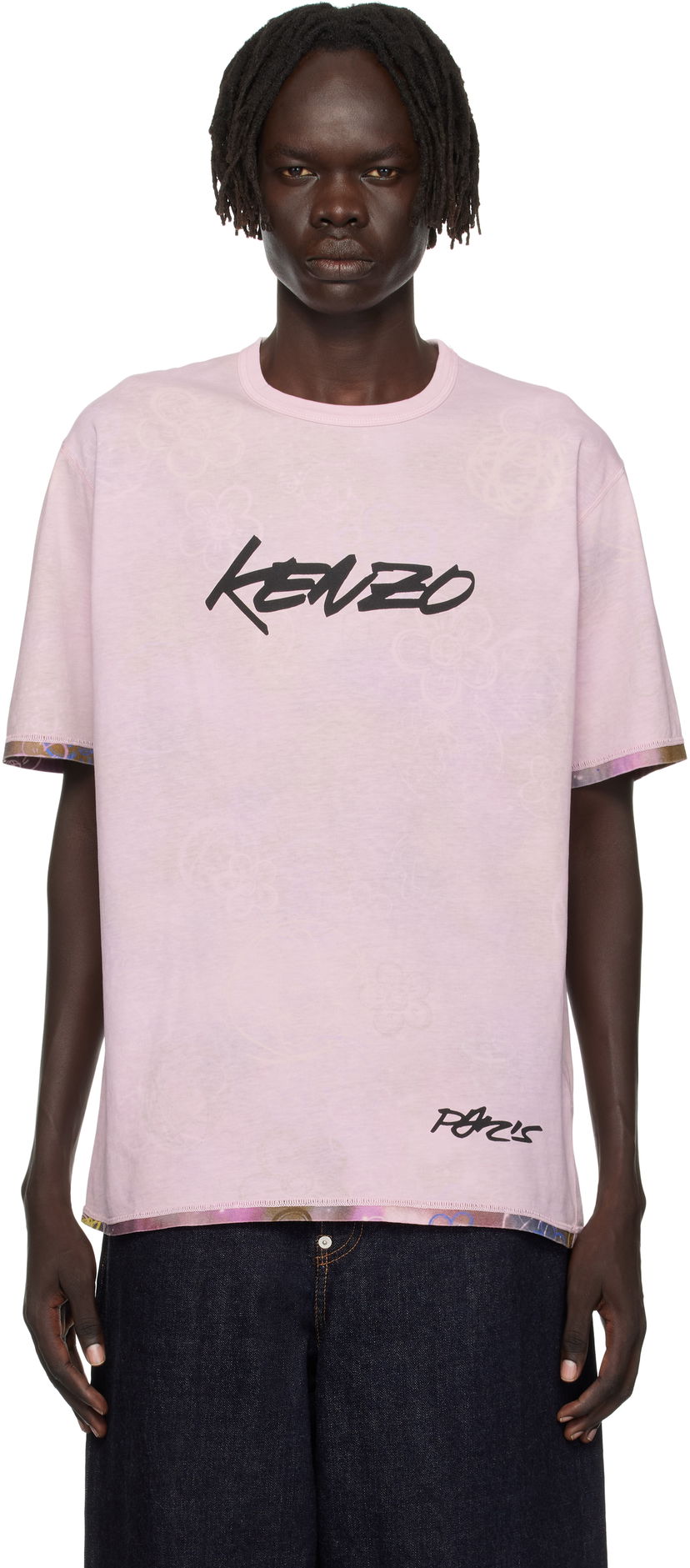 T-paita KENZO Kenzo Paris Futura 2000 Edition Reversible T-Shirt Vaaleanpunainen | FF65TS2584SG