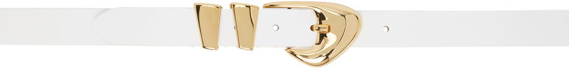 Vyöt BY FAR BY FAR Moore Semi Patent Leather Belt Valkoinen | 23CRMOOWWHW