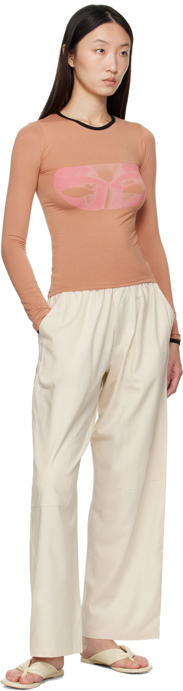 T-paita Baserange Baserange Alloy Long Sleeve T-Shirt Vaaleanpunainen | TTAL-BA-AU25, 3