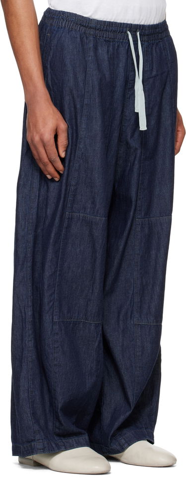 Housut Needles NEEDLES H.D. Drawstring Wide-Leg Jeans Musta | QV156, 4