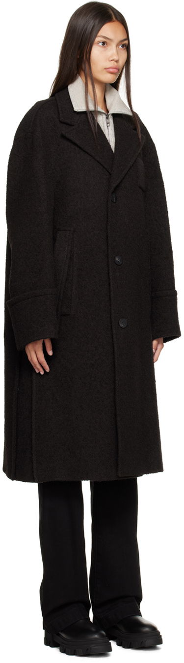 Takit WOOYOUNGMI WOOYOUNGMI Single Breasted Coat Musta | W223HC06, 1