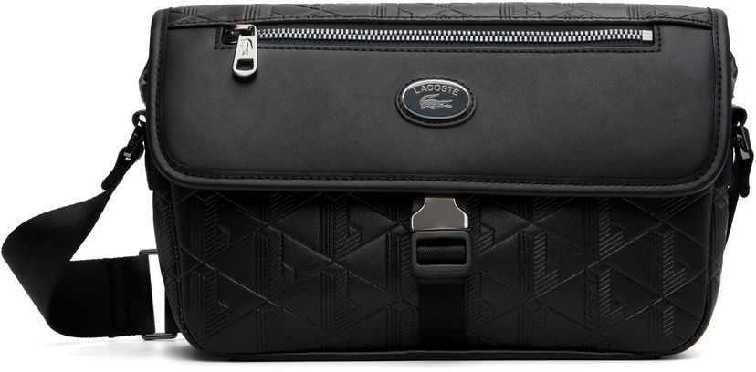 Olkalaukku Lacoste Lacoste Nomogramme S Flap Bag Musta | NH5062MR_000