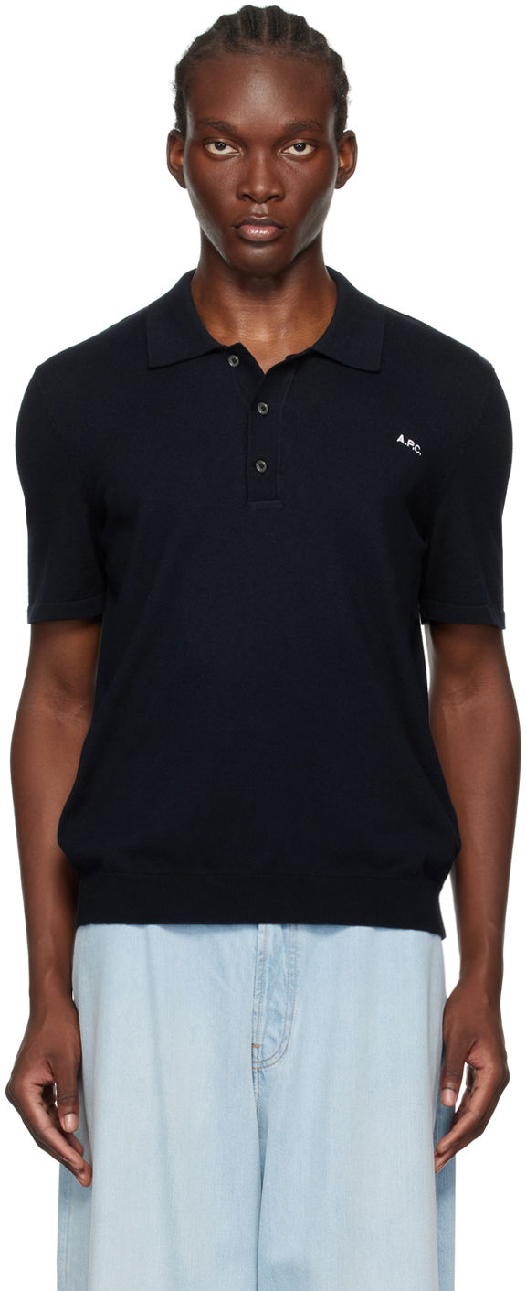 Poolopaita A.P.C. Navy Ollie Polo Tummansininen | COGDK-H23326