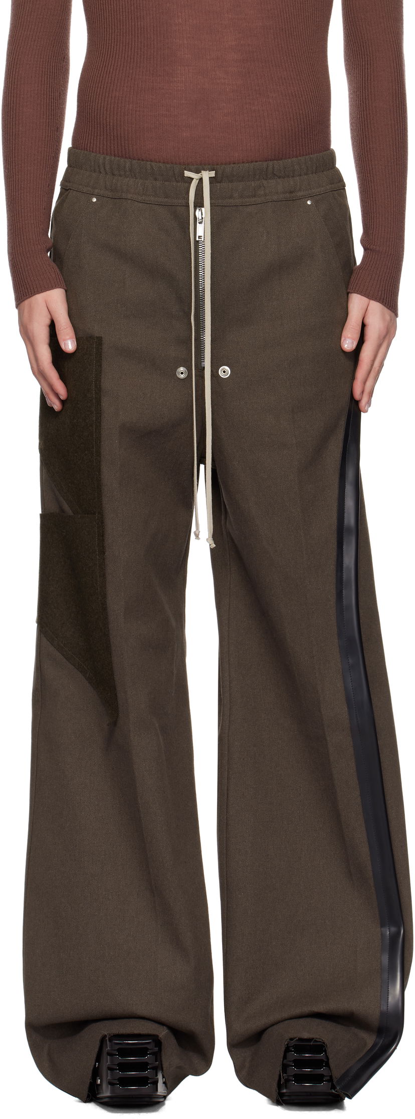 Jeans Rick Owens Wide Leg Jeans Ruskea | RR02D6307 CTWWTY