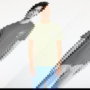 T-paita Tommy Hilfiger Tommy Jeans Regular Signature Tee Vihreä | DM0DM21106 M12, 0