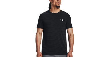 T-paita Under Armour HeatGear Seamless Ripple Tee Musta | 1379281-001, 1