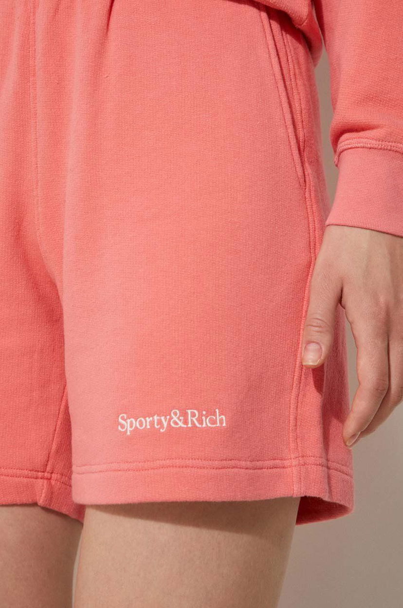 Verryttelyhousut Sporty & Rich Sweatpants Serif Logo Soft Gym Vaaleanpunainen | SH007S402SC