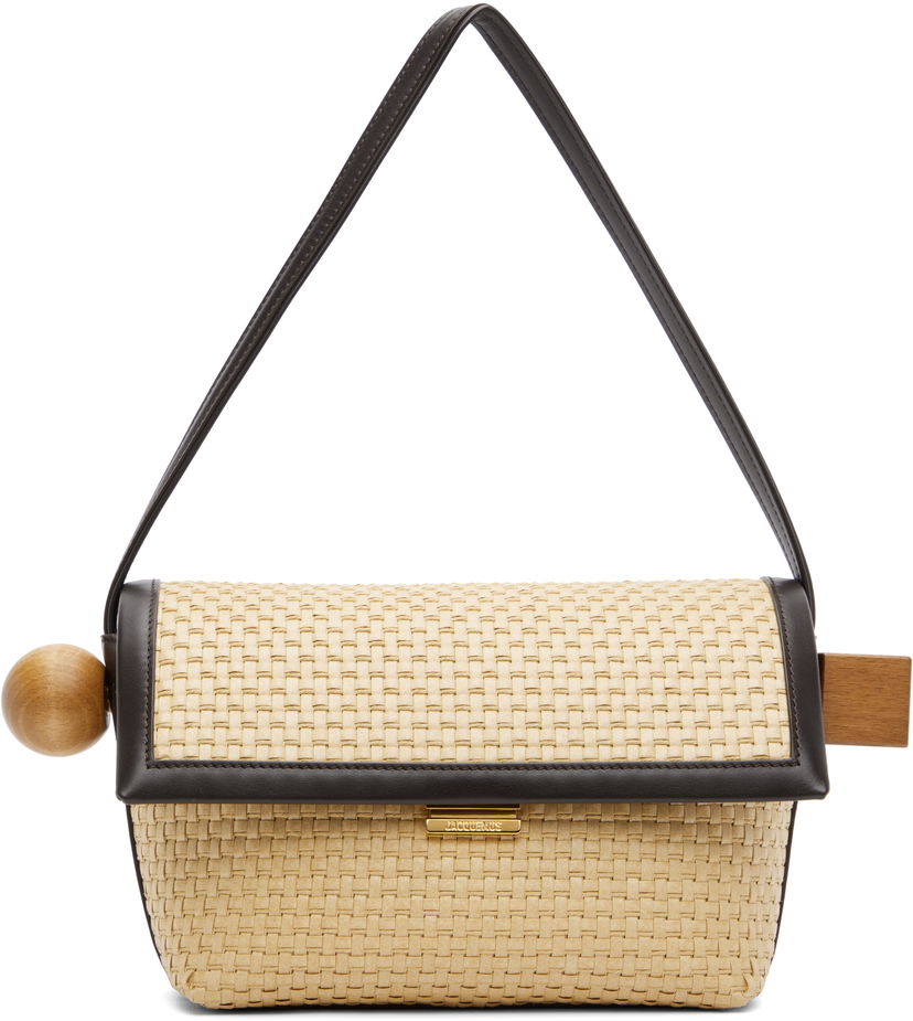 Olkalaukku Jacquemus Jacquemus La Croisière 'The Rond Carré' Shoulder Bag Beige | 25E243BA383-3239