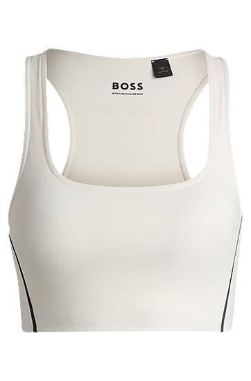 Rintaliivit BOSS BOSS Active Sports Bra with Removable Padding Valkoinen | 50540825, 0