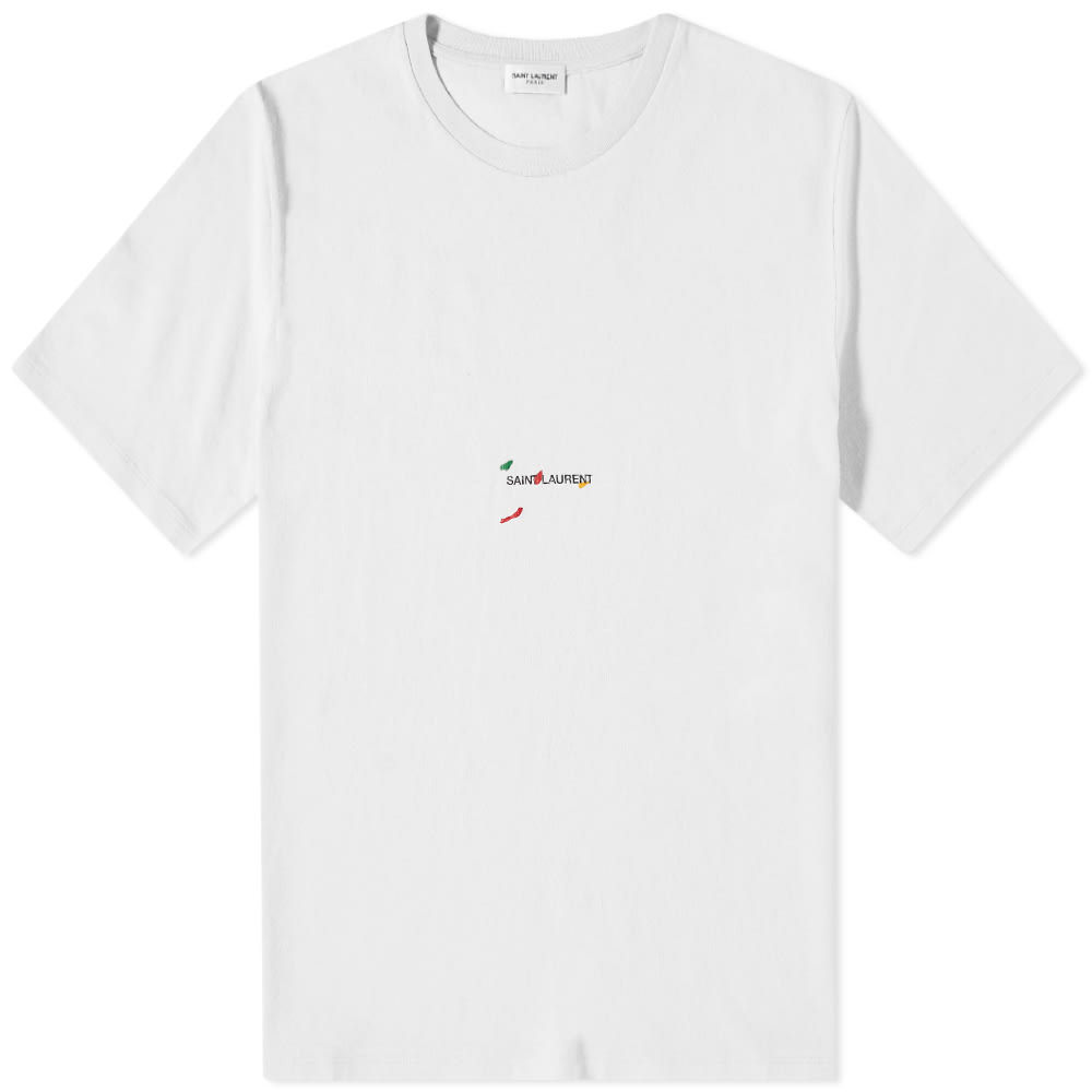 T-paita Saint Laurent Rive Gauche Tee Valkoinen | 686186Y36QP-8520, 0
