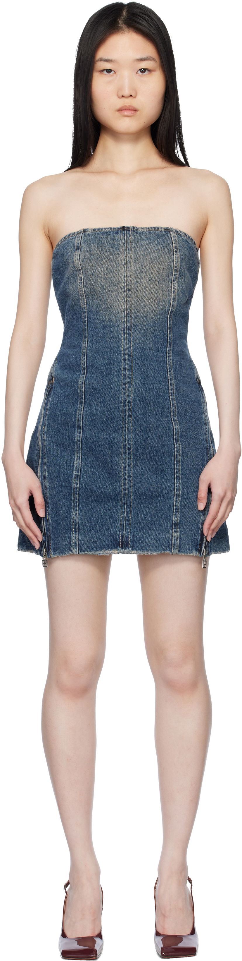 Mekko Ksubi Ksubi Avenue Denim Minidress Sininen | WPS25DR006