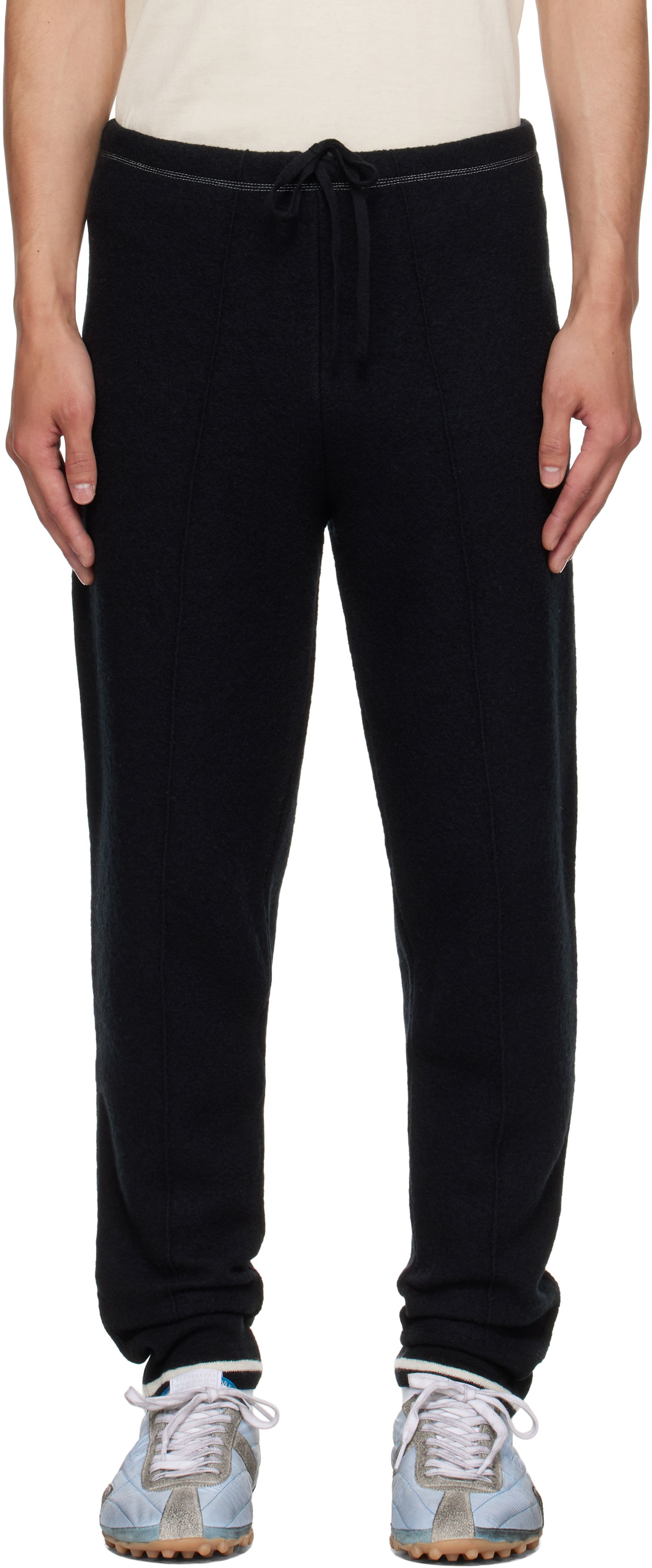 Verryttelyhousut Maison Margiela Maison Margiela Wool Track Pants Musta | S50KA0683 M13148, 0