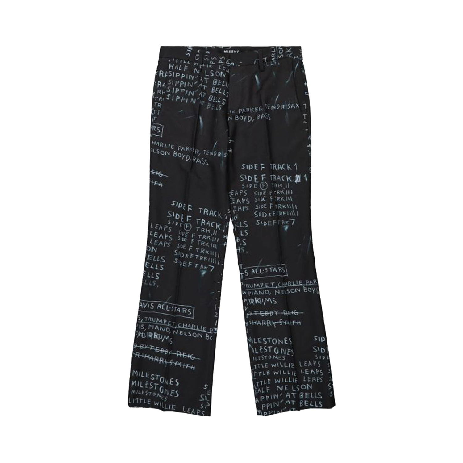 Housut MISBHV Basquiat Edition Discography Flared Trousers Musta | 122U760B, 1