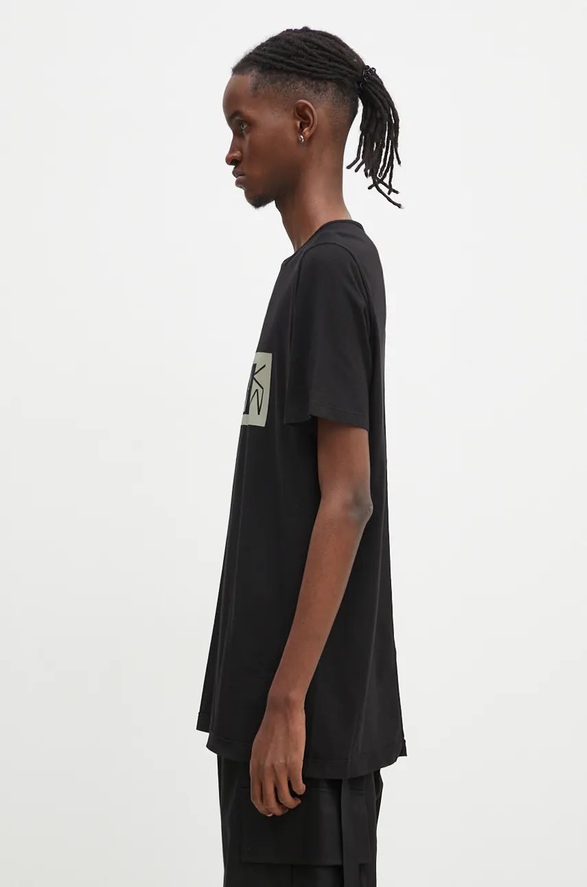 T-paita Rick Owens Level T-Shirt With Print Musta | DU02D2250.RNEP2P, 1