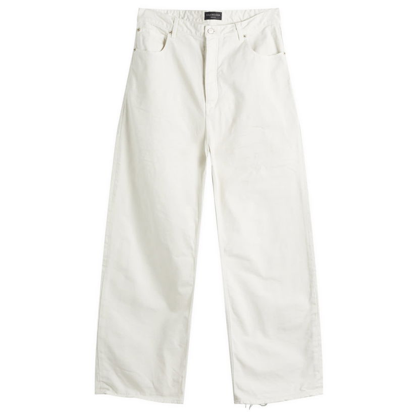 Housut Balenciaga Balenciaga Loose Fit Jeans, Size Large Valkoinen | 786468-TJW94-9000