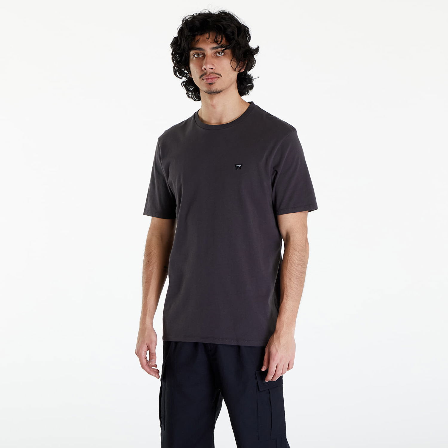 T-paita Wrangler Sign Off Tee Black Musta | 112351320, 0