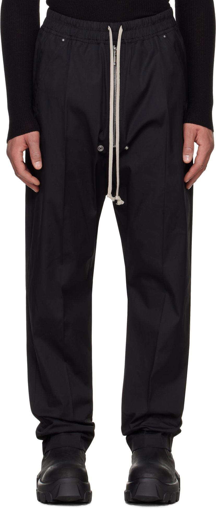 Housut Rick Owens Rick Owens Hollywood Bela Trousers Musta | RU01E5361 TE