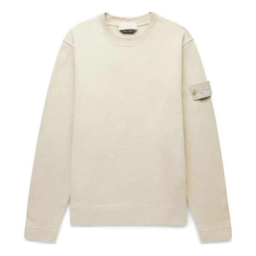 Villapaita Stone Island Stone Island Men's Ghost Crewneck Sweatshirt Beige | 7815611F3-V0090