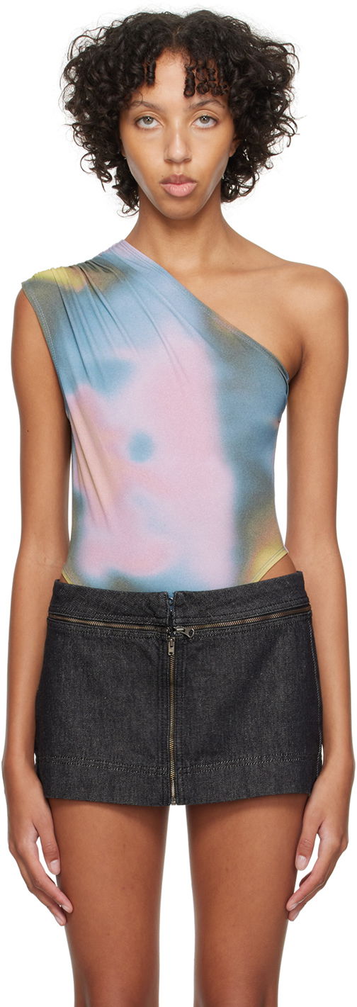Body Miaou Miaou One Shoulder Jersey Bodysuit Monivärinen | 6005VC2COS