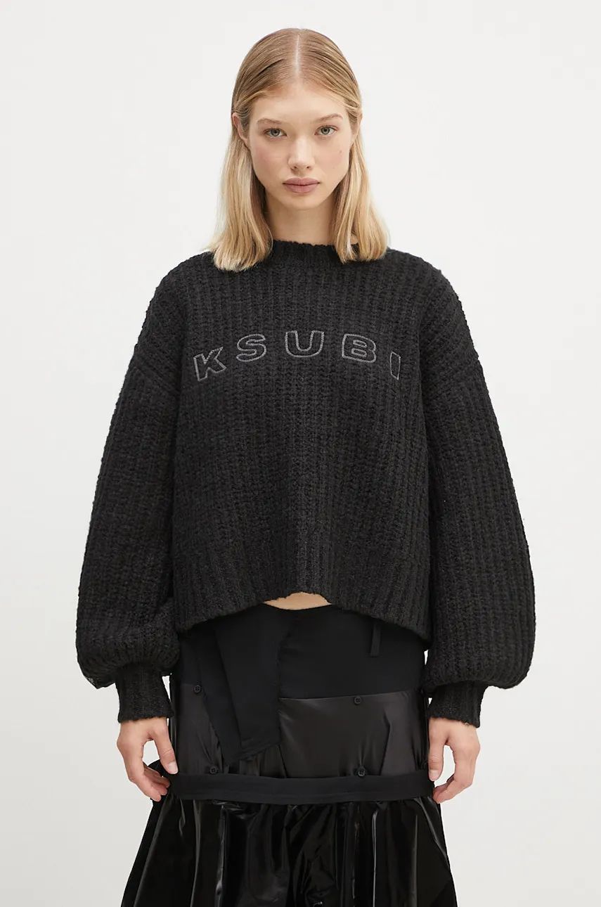 Villapaita Ksubi Crewneck Sweater Musta | WFA24KW003, 0