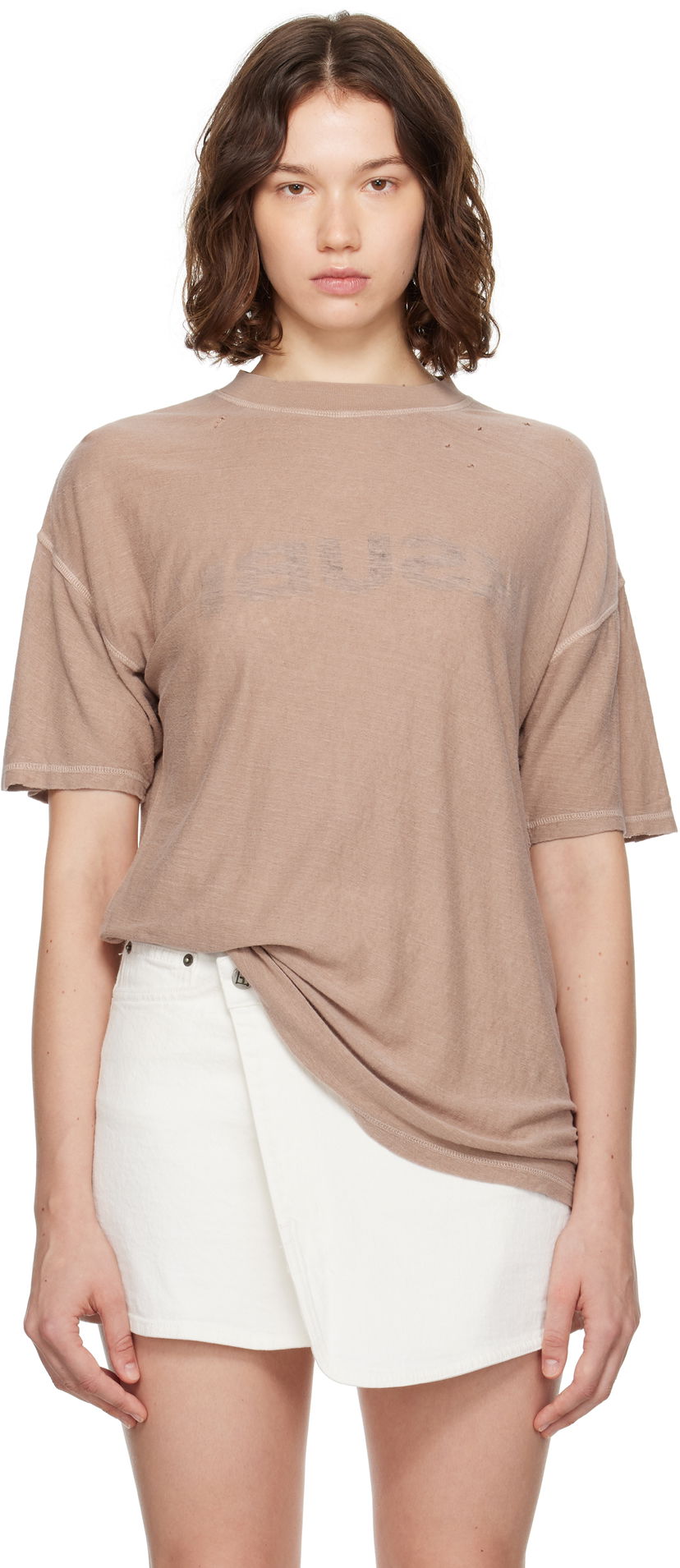 T-paita Ksubi Ksubi Reverse It Oh G S/S T-Shirt Ruskea | WPF25TE022