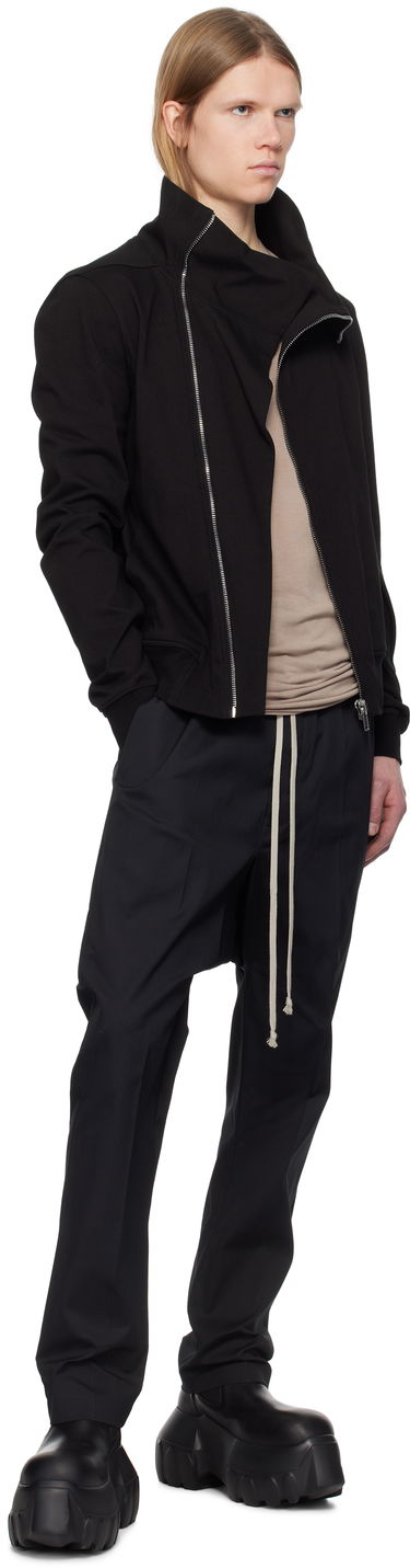 Housut Rick Owens Rick Owens Hollywood Heavy Drawstring Trousers Musta | RU01E5380 TE, 3
