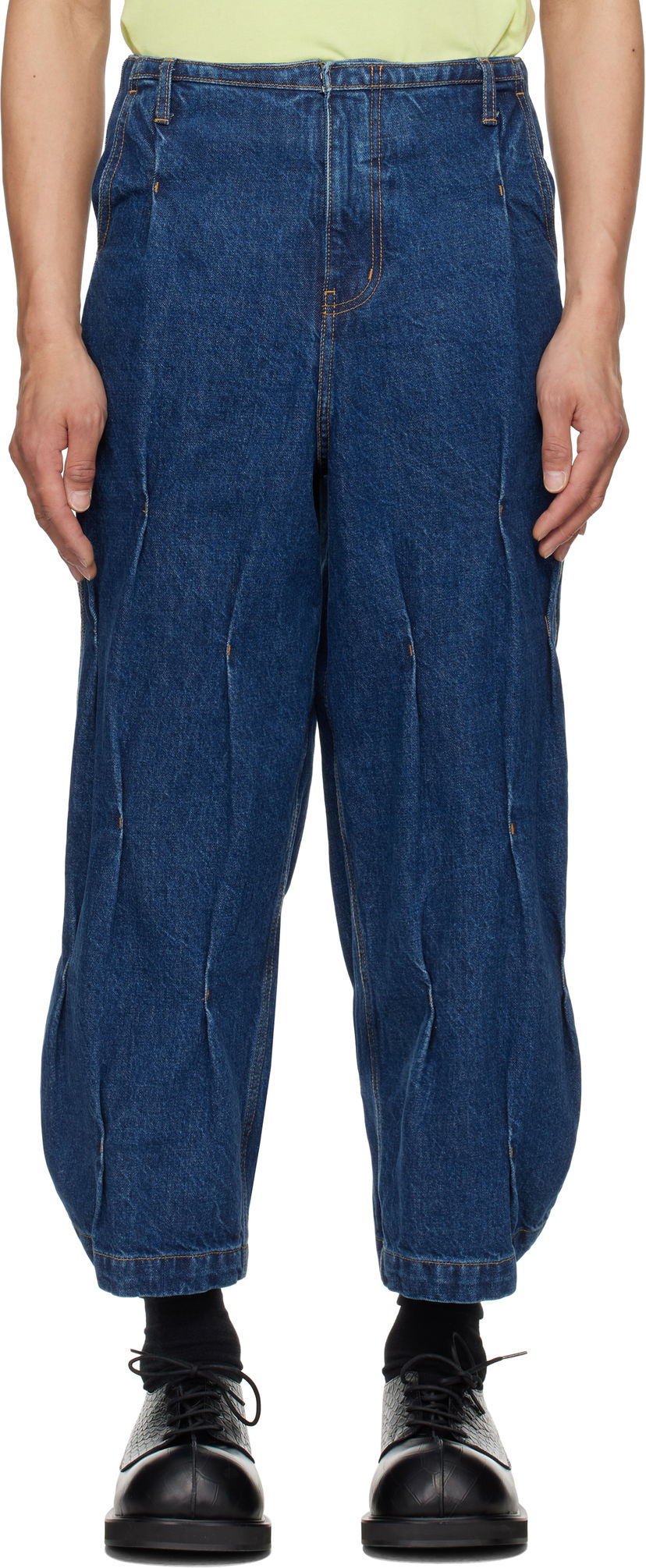 Jeans ADER ERROR ADER error 0103 Sculpted Denim Jeans Sininen | BO01SSJE0103BL