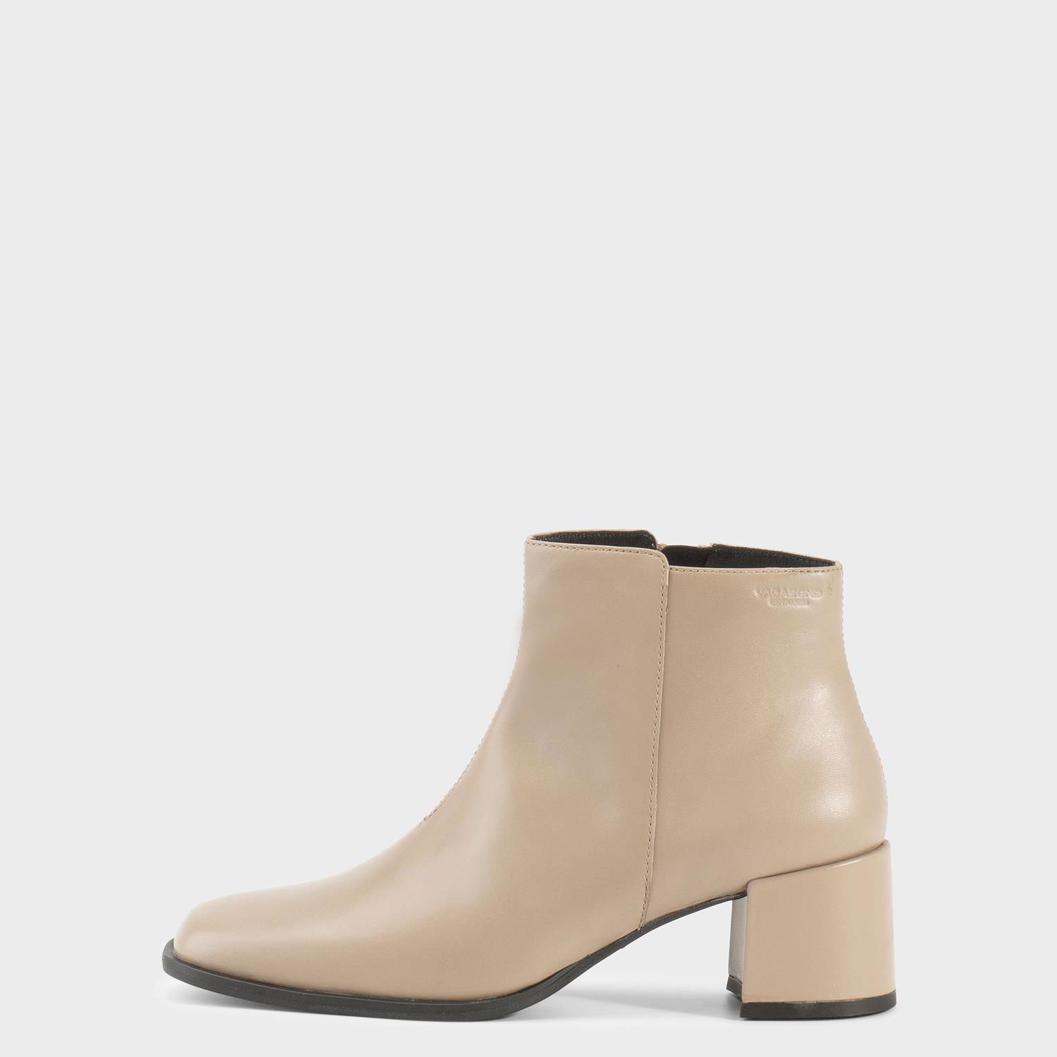 Tennarit ja kengät Vagabond Stina Leather Ankle Boots with Block Heel Beige | 5609-001-08, 0