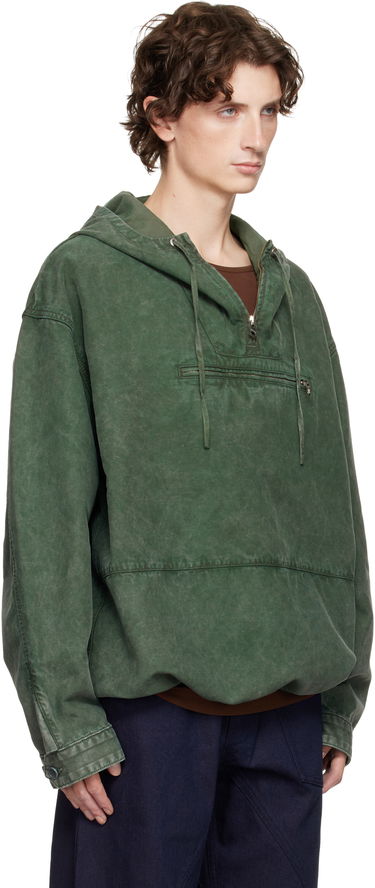 Takki JW Anderson JW Anderson Garment-Dyed Anorak Jacket Vihreä | JK0397-PG1600, 1