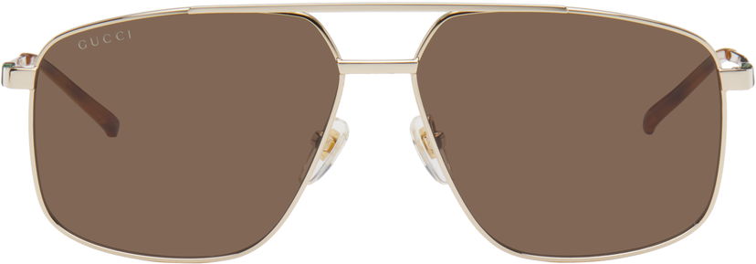 Aurinkolasit Gucci Navigator Frame Sunglasses Metallinen | GG1676S-002