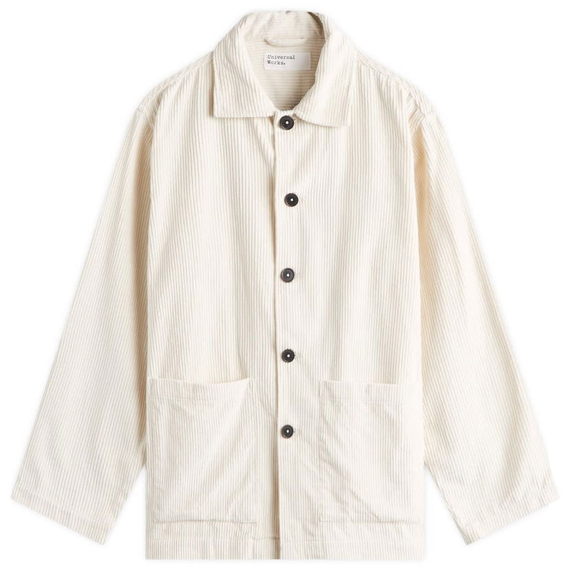 Paita Universal Works Corduroy Easy Jacket, Size Large Valkoinen | P31159-ECR