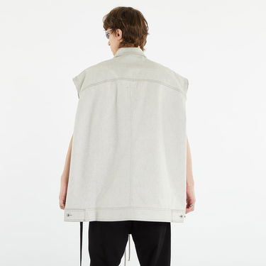 Liivi Rick Owens DRKSHDW Jumbo Worker Vest Valkoinen | DU01C6762 MMD 51, 4