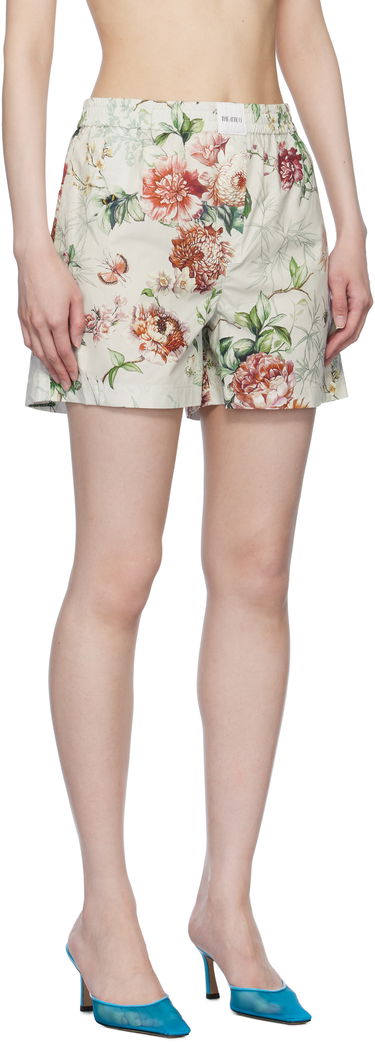 Nyrkkeilijät The Attico The Attico Floral Print Shorts Beige | 250WCQ00002 CCC053PR, 1