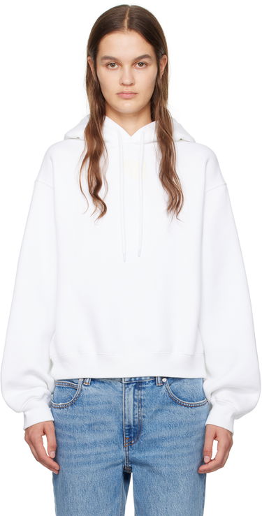 Huppari Alexander Wang Bonded Hoodie Valkoinen | 4CC3222069, 0