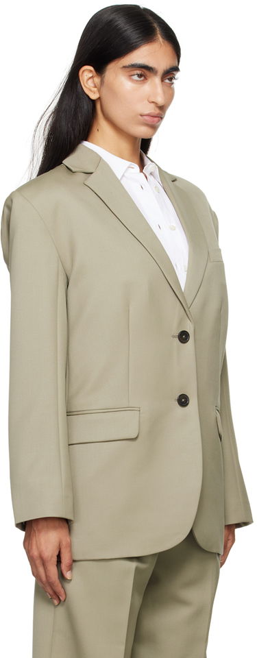Takit Anine Bing Quinn Single-Breasted Blazer Vihreä | A-01-7073-250, 4