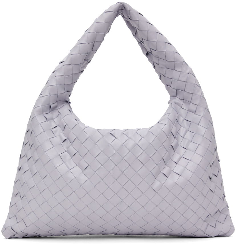 Käsilaukku Bottega Veneta Small Intrecciato Leather Hobo Bag Violetti | 763966 V3IV1