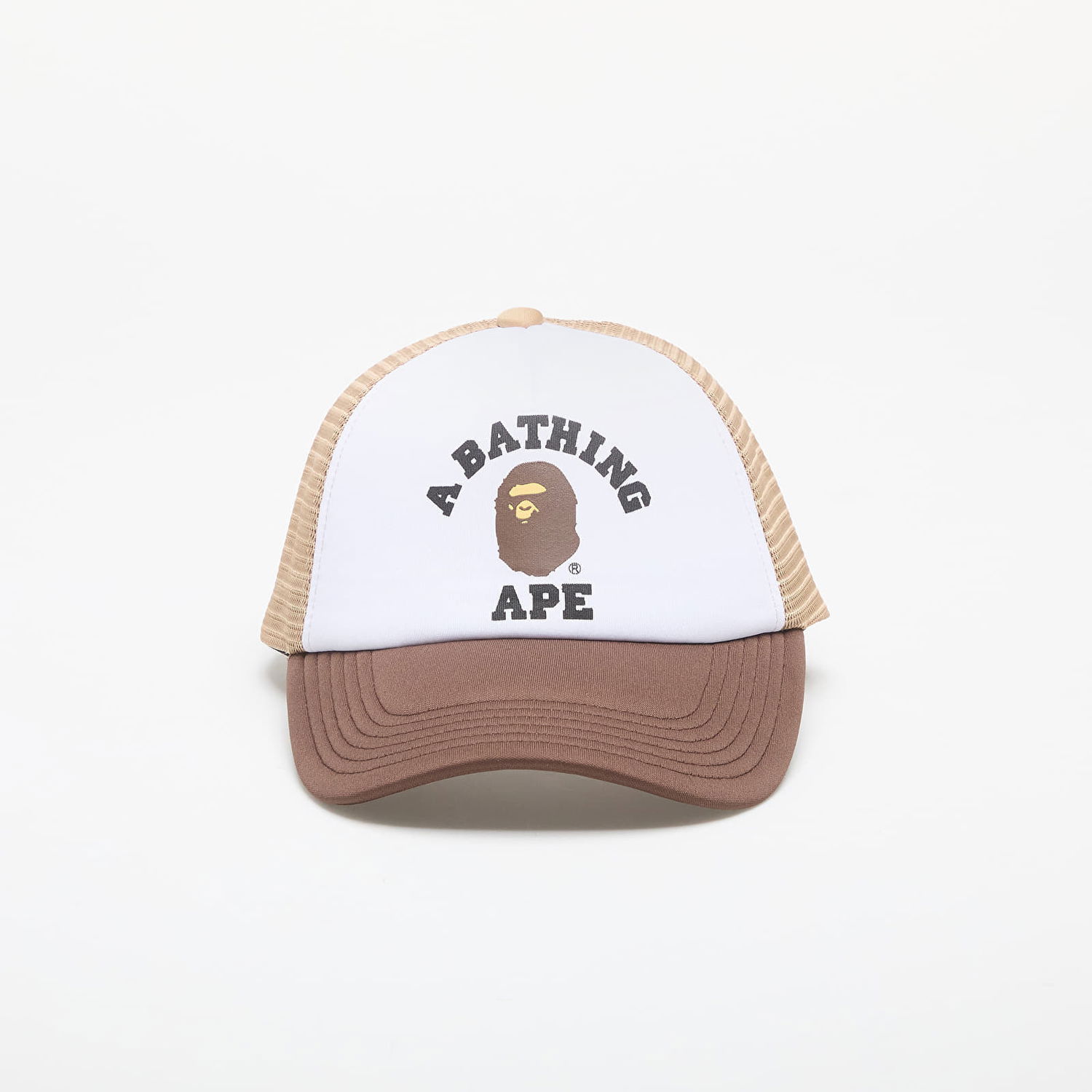 Korkki BAPE A BATHING APE College Mesh Cap Beige Universal Ruskea | 001CPK801012M BEI, 0
