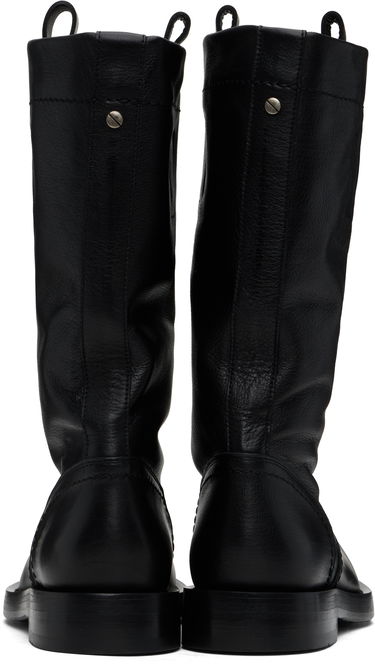 Vaatteet Ann Demeulemeester Ann Demeulemeester Bente Leather Boots Musta | 2510-W-C32-LT157-099, 1