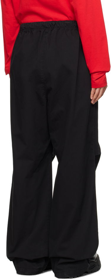 Cargo housut We11done We11done Tucked Wide Trousers Musta | WD-PT3-24-262-U-BK, 2