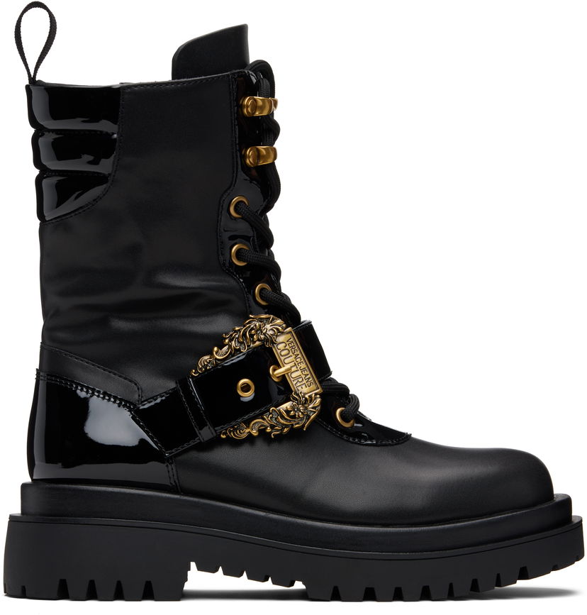 Tennarit ja kengät Versace Versace Jeans Couture Pin-Buckle Boots Musta | E79VA3S67_E71570