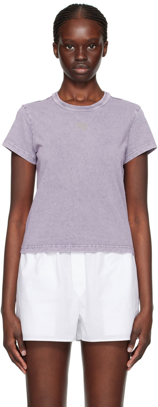 T-paita Alexander Wang Alexander Wang Faded T-Shirt Violetti | 4CC3221358