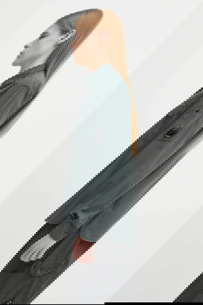 Paita C.P. Company C.P. Company Regular Fit Shirt Vihreä | 19CMSH706A110143G, 1