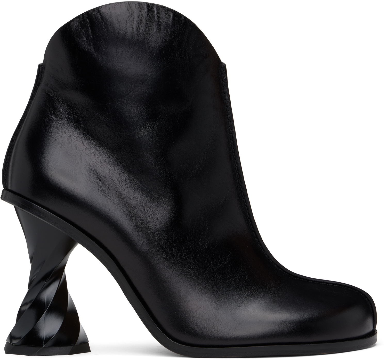Vaatteet JW Anderson JW Anderson Twisted Heel Ankle Boots Musta | ANW43211A, 0