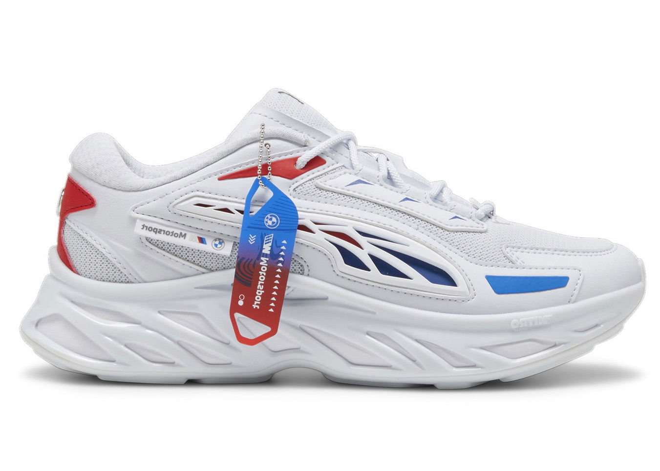 Tennarit ja kengät Puma Exotek Nitro BMW Motorsport Silver Mist Pop Red Cool Cobalt Harmaa | 308135-02, 0