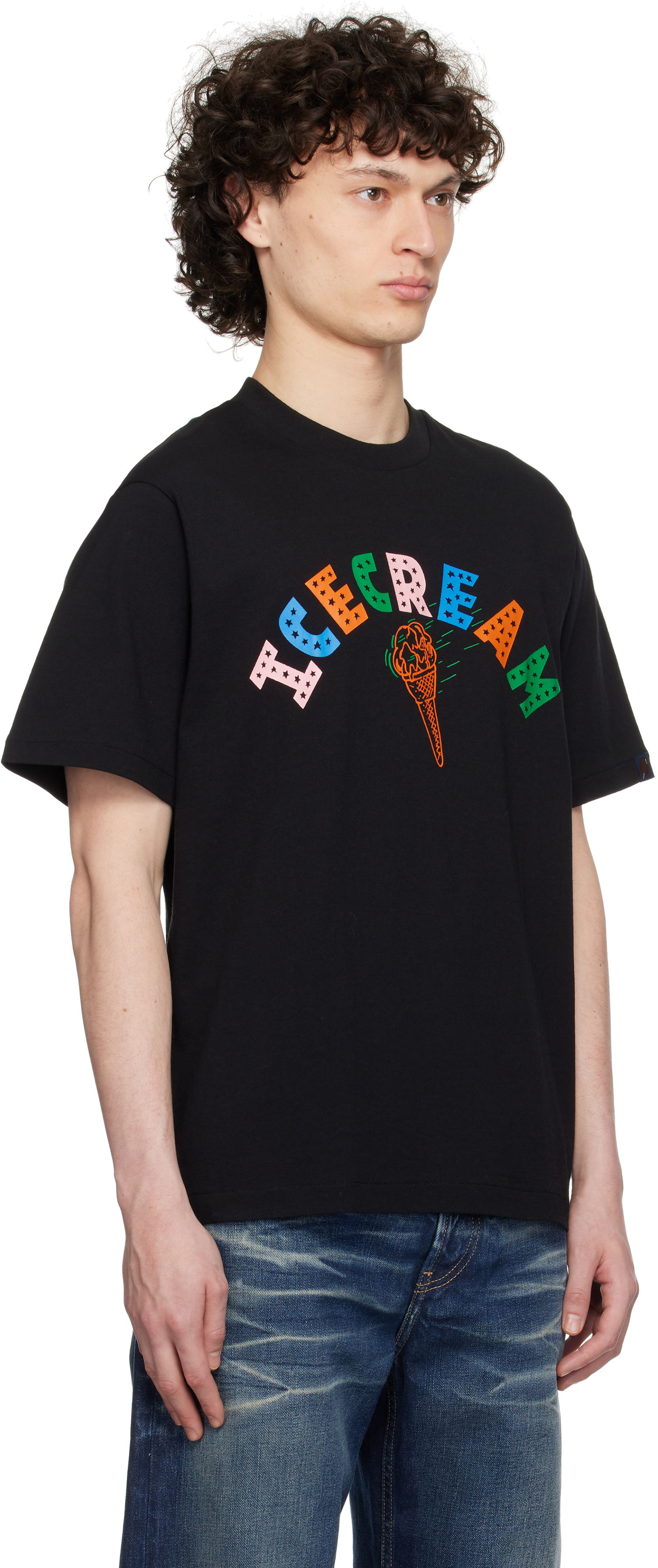 T-paita BBC IceCream ICECREAM 'Icecream Cone' T-Shirt Musta | IC25248, 1