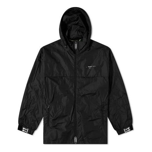 Tuulitakki Off-White Arrows Modern Street Trench Coat Musta | OMEB014R20G450211001