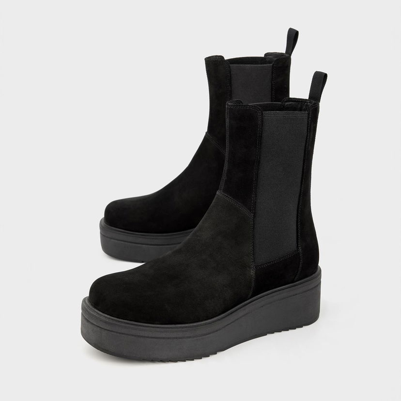 Tennarit ja kengät Vagabond Tara Nubuck Platform Chelsea Boots Musta | 4846-150-20