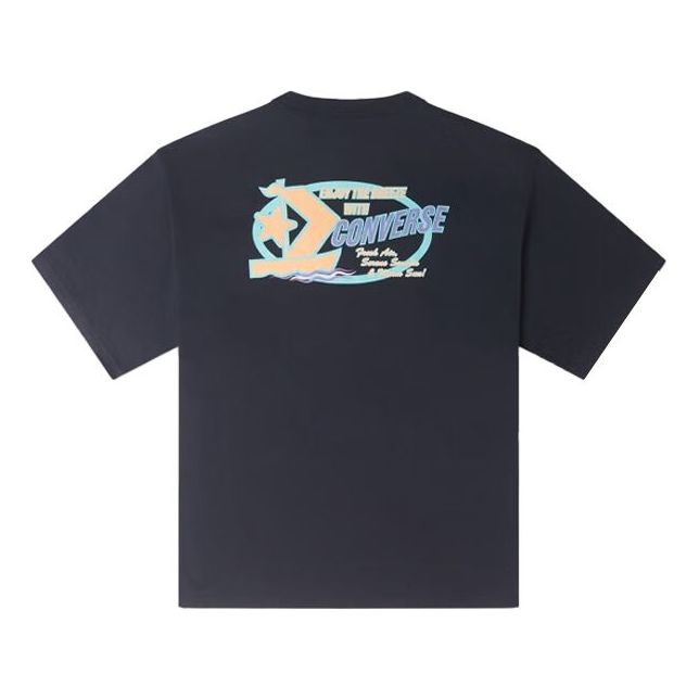 T-paita Converse Sail Boat Graphic Tee Tummansininen | 10025441-A01, 0