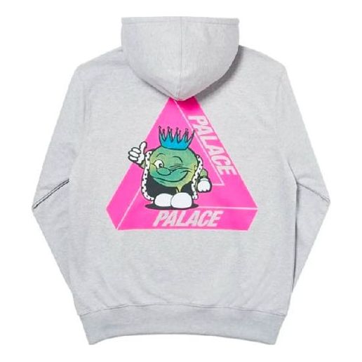 Huppari Palace Palace Cartoon Logo Pullover Hoodie Harmaa | P18HD055